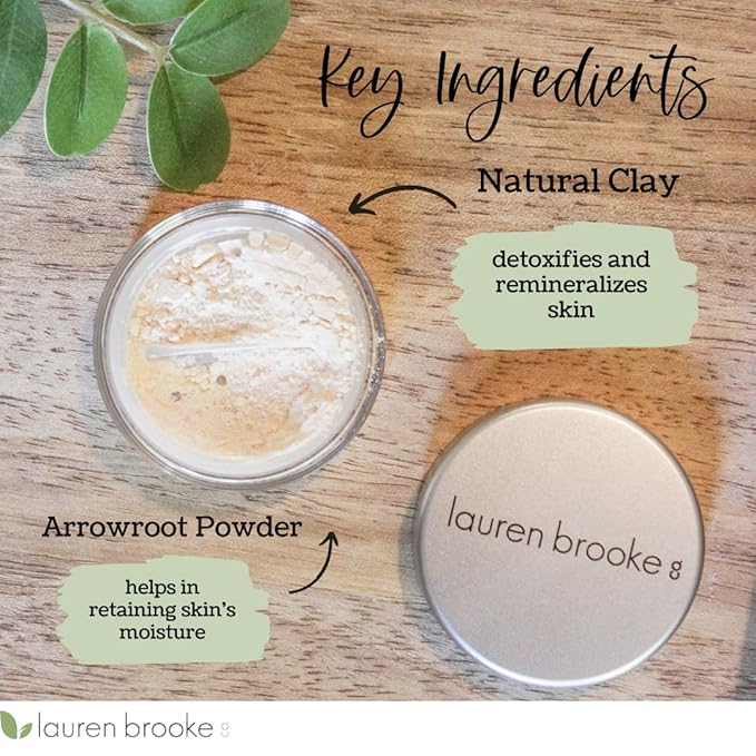 Lauren Brooke Cosmetiques Translucent Finishing Powder, Natural and Organic Makeup 9gram-VivaGrace Women