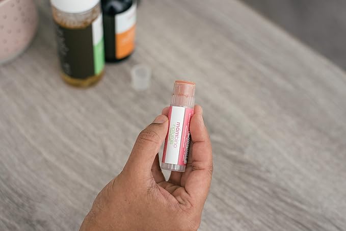 Mambino Organics Kissable Lip Balm, Moisturizing Glossy Vegan Lips, Juicy Red Grapefruit, 7 g-VivaGrace Women