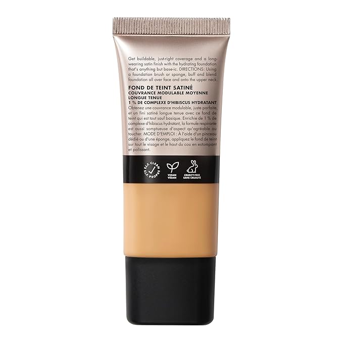 e.l.f. Soft Glam Foundation, Medium Coverage, Long-Lasting & Buildable Foundation For A Smooth, Satin Finish, Vegan & Cruelty-Free, 30 Medium Warm-VivaGrace Women