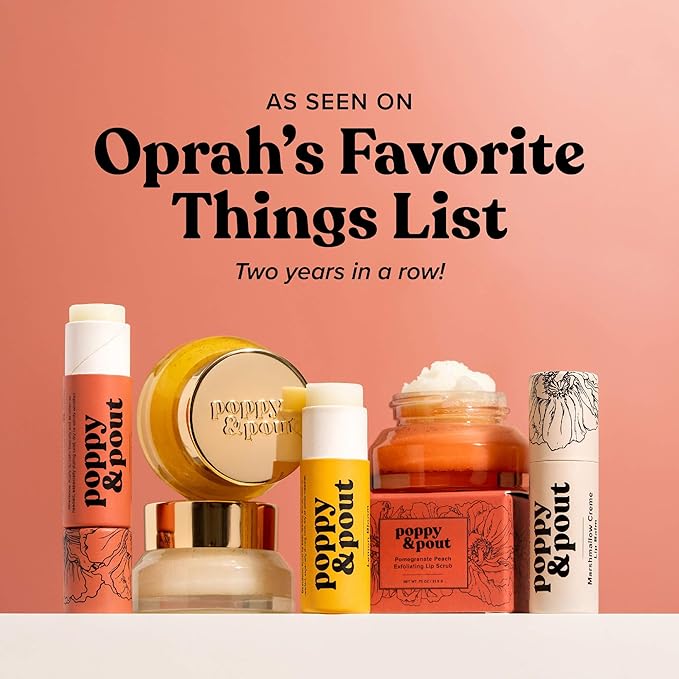 Poppy & Pout Pink Grapefruit Jumbo Lip Balm | All Natural Lip Balms & Moisturizers | Hydrates with Beeswax, Vitamin E, Organic Coconut Oil | Cruelty-Free | Lip Balm in Recyclable Cardboard Tube-VivaGrace Women