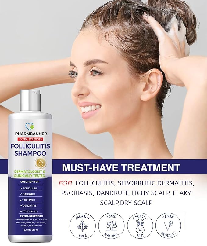 Anti-Fungal Shampoo for Itchy, Dry Scalp – Supports Scalp Health, Helps with Folliculitis, Seborrheic Dermatitis & Scalp Flaking-2 Pack-VivaGrace Women