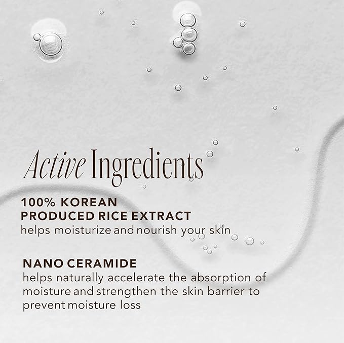 The Face Shop Rice Ceramide Moisturizing Toner - Rice Extract Rice Toner for Face - Strengthens Skin Barrier - Hydrating Targets Dryness - Lightweight Face Moisturizer - Glow Essence Korean Skin Care-VivaGrace Women
