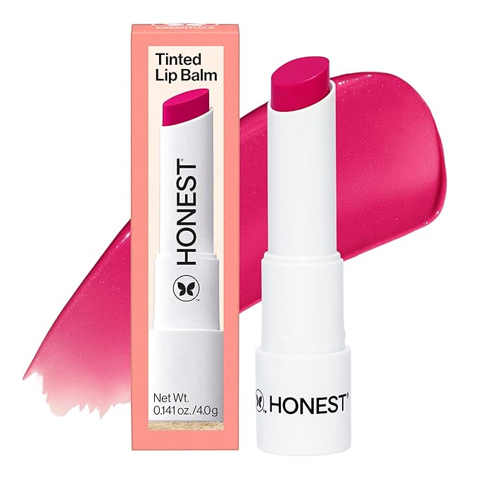 Honest Beauty Tinted Lip Balm | Antioxidant-rich Acai Extracts + Avocado Oil | EWG Certified, Vegan, Cruelty Free | Dragon Fruit-VivaGrace Women