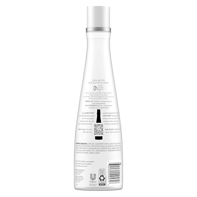 Nexxus Clean and Pure Clarifying Shampoo With ProteinFusion, For Nourished Hair Paraben-Free 13.5 oz-VivaGrace Women
