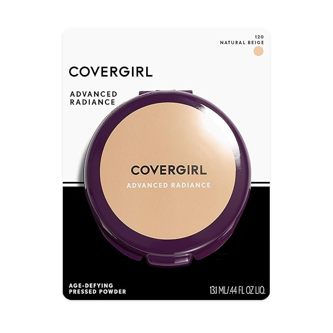 COVERGIRL Advanced Radiance Age-Defying Pressed Powder Natural Beige 120.39 Ounce (packaging may vary) (Pack of 3)-VivaGrace Women