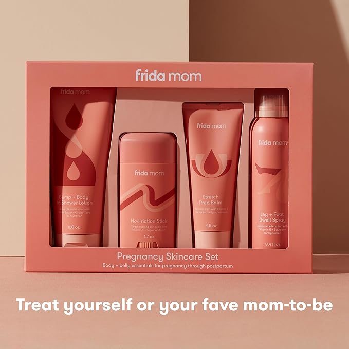 Frida Mom Pregnancy Skincare Set, Body Relief for Stretch Marks, Dry Skin, Swelling, & Chafing - 4pk Set-VivaGrace Women