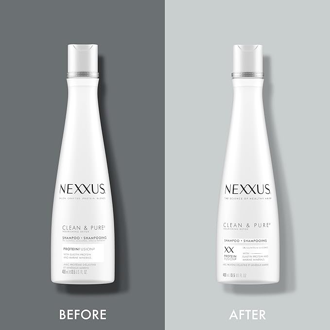 Nexxus Clean and Pure Clarifying Shampoo With ProteinFusion, For Nourished Hair Paraben-Free 13.5 oz-VivaGrace Women