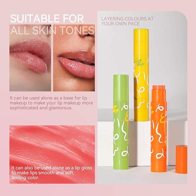 8PCS Tinted Lip Balm with Vaseline, 8 Colored Lip Balm Set, Natural Plumping Lip Balm Pack, Girls’ PH Lip Balm Bulk, Small Gifts Lipstick Sets For Women, Hydrating Lip Tint Balm, Soft Chap Sticks Pack-VivaGrace Women