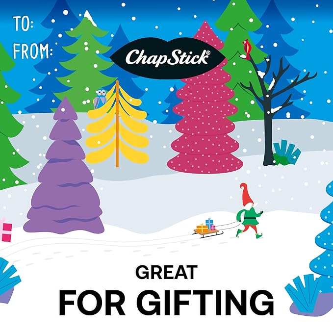 ChapStick Lip BalmVariety Holiday Gift Set, Stocking Stuffers, Christmas Gift 5 Count-VivaGrace Women