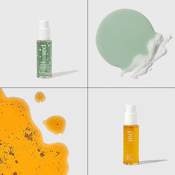 Pai Skincare London | DOUBLE CLEANSE - FROM LONDON WITH LOVE Beauty Gift Set. Organic Face Wash, Makeup Remover & Headband, Suitable for Sensitive Skin & All Skin Types. Made In London.-VivaGrace Women