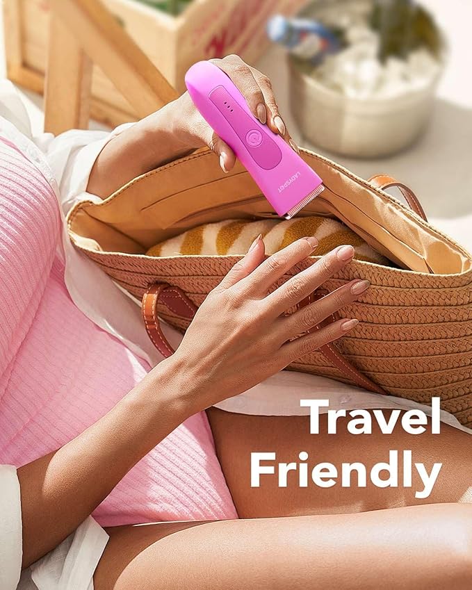 LADYSPOT™ Hair Shaver for Women, Shaving Sets with 3 Gurad and Replaceable Ceramic Blade Heads, No Nick, No Cut, No Razor Burn, Waterproof Wet/Dry, 90 Minutes Shaving (Women-Rosered-Version)-VivaGrace Women