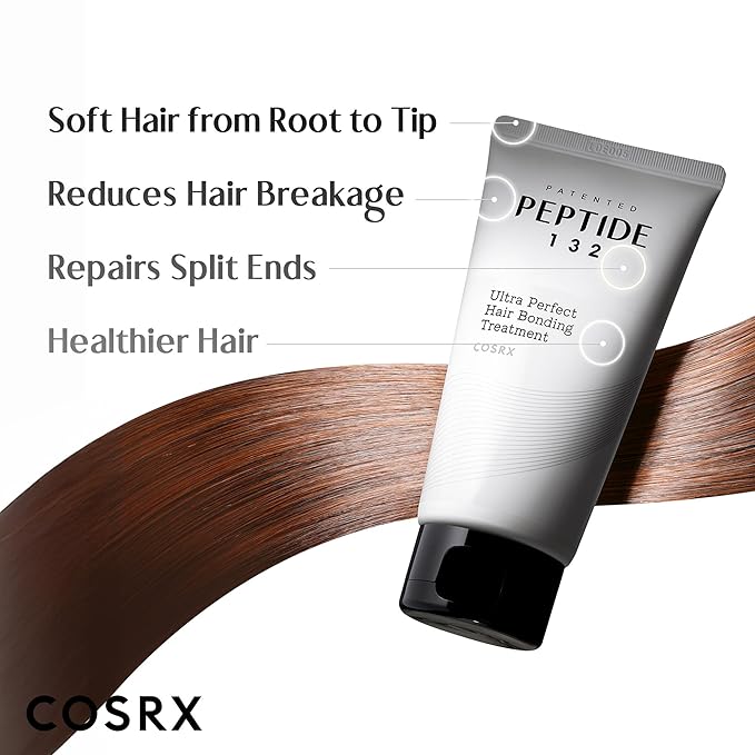 COSRX PEPTIDE 132 Hair Bond Repair Treatment - Deep Conditioner Hair Mask for Damaged, Dry Hair, Repairs Breakage & Split Ends with Collagen & Hyaluronic Acid, For All Hair Types – 4.05 fl oz-VivaGrace Women