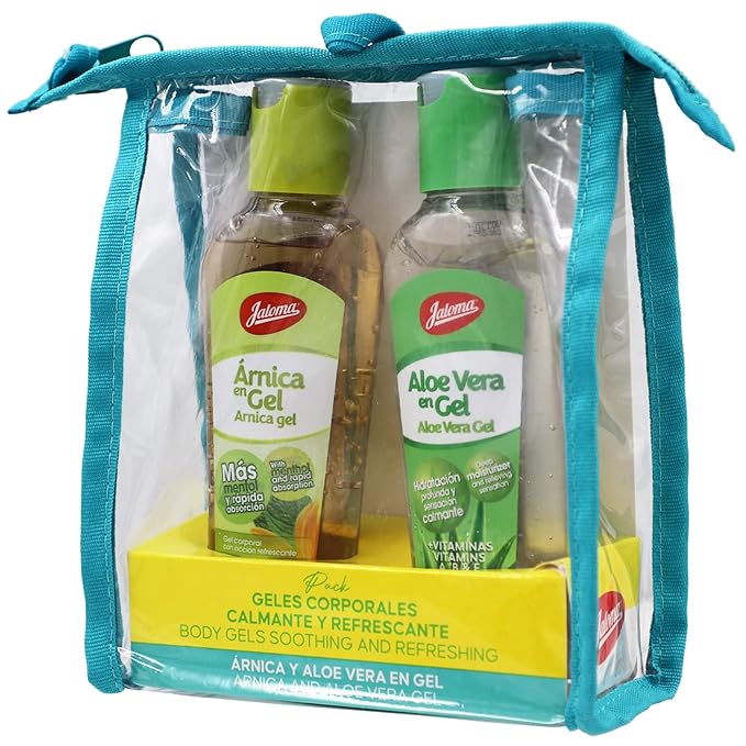 JALOMA Body Gel Pack, Arnica and Aloe Vera Moisturizer Gels, 2 Pieces Inside Each Gift Bag, 1 Gift Bag-VivaGrace Women