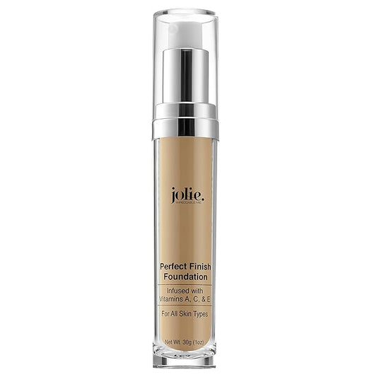 Jolie Perfect Finish Liquid Foundation Makeup SPF 15 Oil Free (LW3)-VivaGrace Women