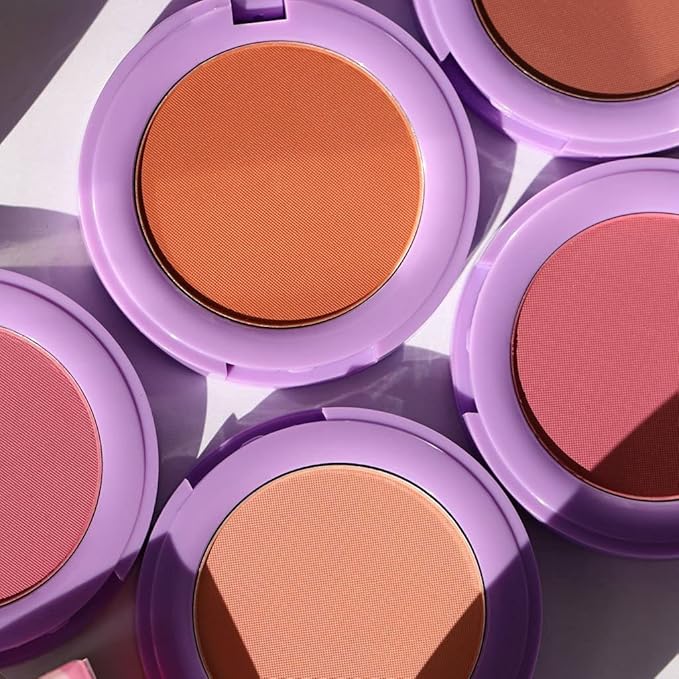 Half Caked In Bloom Powder Blush | vegan & cruelty-free, fragrance-free, highly pigmented, primer-infused | 3.8g (Day 'N' Nite)-VivaGrace Women