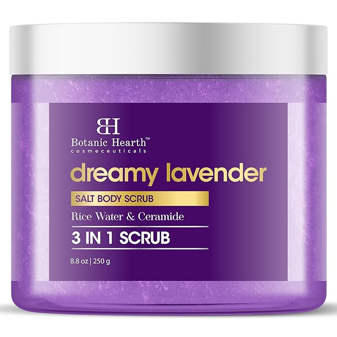 Botanic Hearth Dreamy Lavender Body Scrub 8.8 Fl Oz | Gently Exfoliates And Moisturizes Skin, Infused With Natural Lavender Oil And Essential Nutrients For Smooth And Radiant Skin-VivaGrace Women