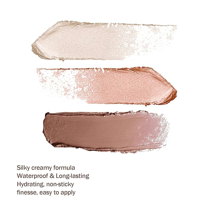 Boobeen Blush Stick Highlighter Makeup Stick Matte Contour Stick, Lightweight Cheek Blush Cream Shimmer Contouring Stick, Waterproof Multi Stick for All Skin Smooth & Natural-VivaGrace Women