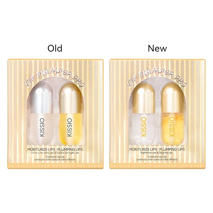 KISSIO Lip Plumper,2 PCS Natural Lip Plumper,Lip Enhancer, Natural Plumping Lip Serum, Lip Plumping Balm,Lip Plumper Pro,Hydrated Beauty Lips 5.5ml, Day And Night-VivaGrace Women