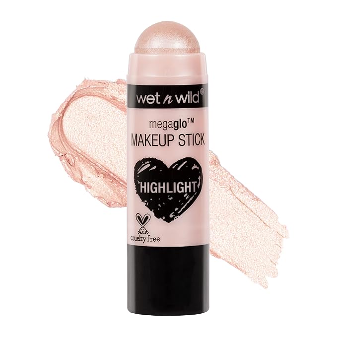 wet n wild MegaGlo Makeup Stick Bundle - When The Nude Strikes & Pink Floral Majority, Buildable Color, Versatile Use-VivaGrace Women