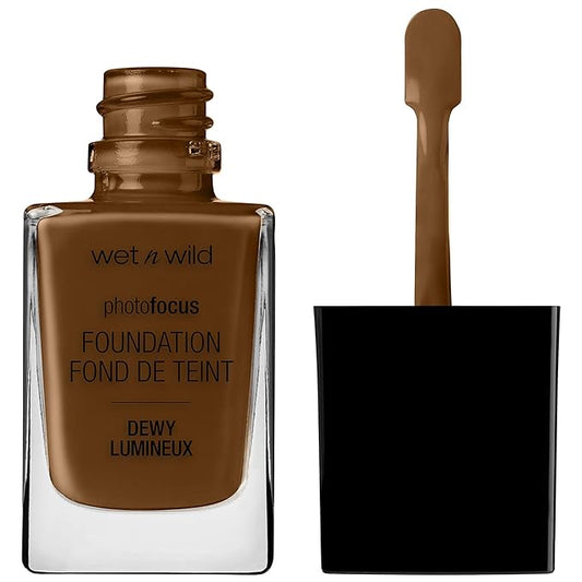 wet n wild Photo Focus Dewy Foundation, Golden Almond, 1.06 Ounces-VivaGrace Women