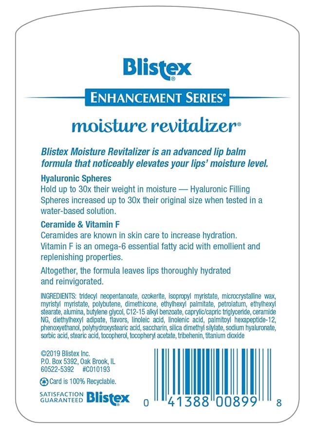 Blistex Moisture Revitalizer Moisturizing Long-Lasting Lip Balm (Pack of 2)-VivaGrace Women