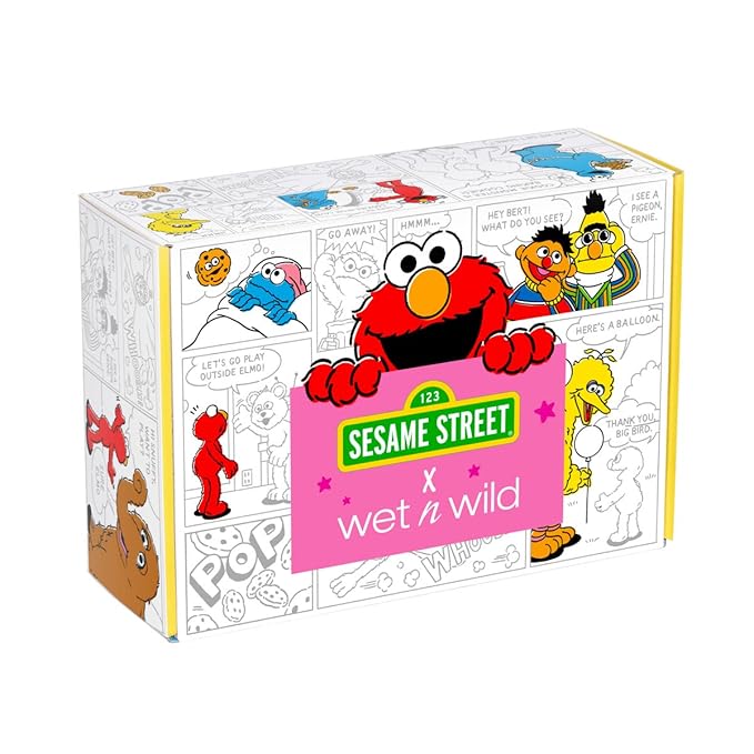 wet n wild Sesame Street Limited Edition PR Box - Makeup Set with Versatile Brushes, Vibrant Buildable & Blendable Palettes & Lip Glosses for Unique Looks, Cruelty-Free & Vegan-VivaGrace Women
