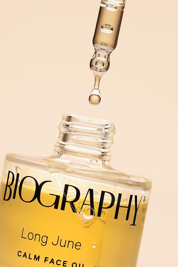 Biography Long June Quieting Face Oil, 30ml - Natural Smoothing & Clarifying Dry Oil. Clarifying, Moisturizing & Hydrating Beauty Facial Oil for Women w/Camellia, Vitamin E & Marula-VivaGrace Women
