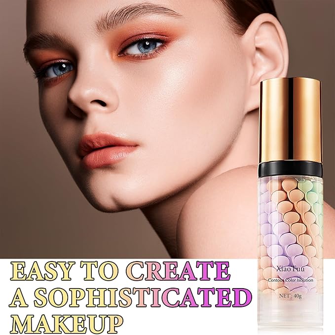 Color Correcting Facial Serum,Isolation Cream,Pore Primer,Invisible Pore,Skin Tone Correcting,Moisturizing Concealer Foundation Face Makeup Brightening Primer Base-VivaGrace Women