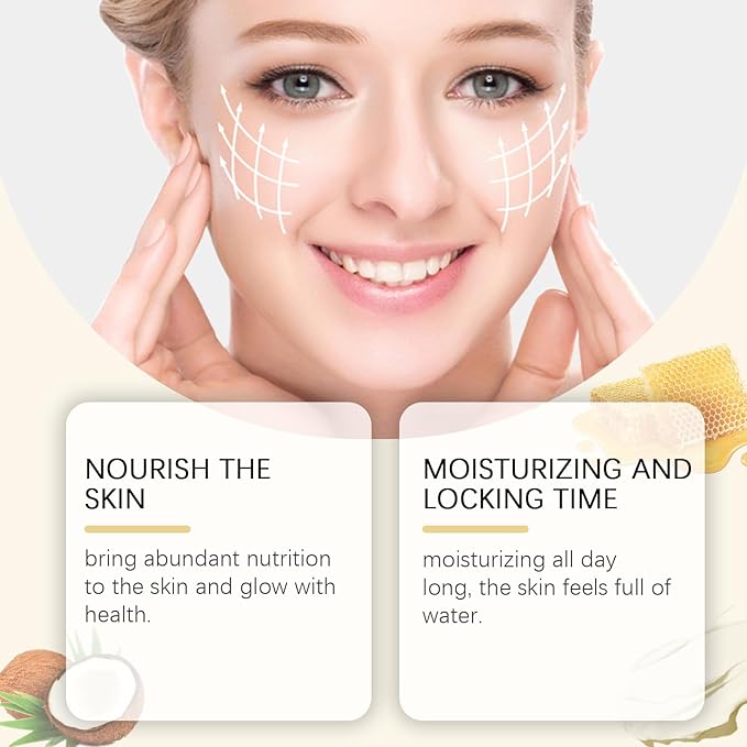 Whipped Beef Tallow and Honey Balm,Beef Tallow for Skin,Tallow Face Moisturizer,Tallow and Honey Balm,Grass Fed Grass Finished Face Cream (120G/1pcs)-VivaGrace Women