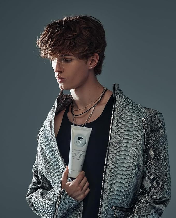 Avenue Man Curl Defining Cream - Unscented Hold Forming Curl Cream for Men with Keratin, Acai & Herbal Extracts - Frizz Control, Humidity Resistant, Lightweight Texture - Curly Hair Products for Men-VivaGrace Women