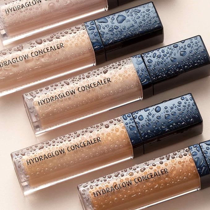 Lune+Aster HydraGlow Concealer - Deep Almond - This medium to full coverage, skin-nourishing concealer hides dark undereye circles, blemishes, redness and other imperfections.-VivaGrace Women