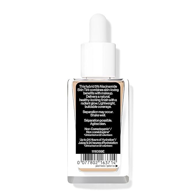 wet n wild Bare Focus Skin Tint, 5% Niacinamide Enriched, Buildable Sheer Lightweight Coverage, Natural Radiant Finish, Hyaluronic & Vitamin Hydration Boost, Cruelty-Free & Vegan - Fair Beige-VivaGrace Women