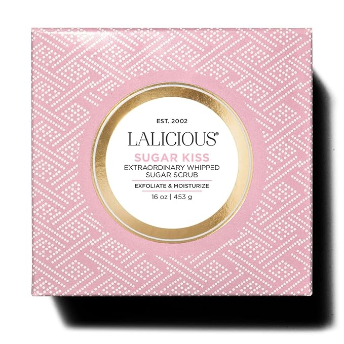 LALICIOUS Extraordinary Sugar Kiss Sugar Scrub, Exfoliating Body Scrub with Coconut Oil & Honey, Moisturizing Body Exfoliator for Glowing Radiant Hydrating Skin, Zero Greasy, No Parabens - 16oz-VivaGrace Women