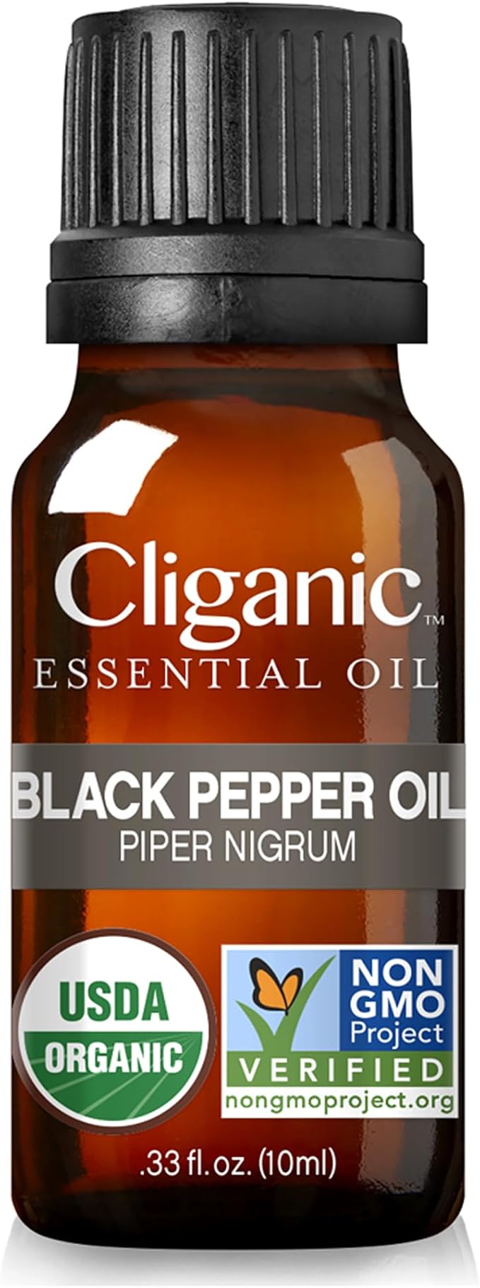 Cliganic Organic Black Pepper Essential Oil, 100% Pure Natural for Aromatherapy | Non-GMO Verified (Packaging May Vary)-VivaGrace Women
