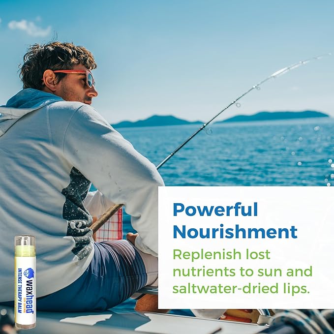 Waxhead Organic Lip Balm Vanilla - Sunburn Relief, Lip Moisturizer for Very Dry Lips, Lip Therapy, Lip Repair for Dry Cracked Lips, Healing Lip Balm for Severely Chapped Lips (4 pack)-VivaGrace Women