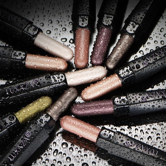 Shimmer Eyeshadow Stick Makeup 6PCS Set, Pink Metallic Matte Cream Eye Shadow Eyeliner Brightener Pencil Crayon - DESERT WILD-VivaGrace Women