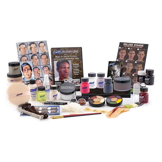 Graftobian Special FX Trauma Pro SFX Makeup Kit - Professional Makeup Kit for Halloween, Cosplay, and Movie, Easy-to-use Cosmetics Collection Set for Beginners, Complete Special Effects Makeup Kit-VivaGrace Women