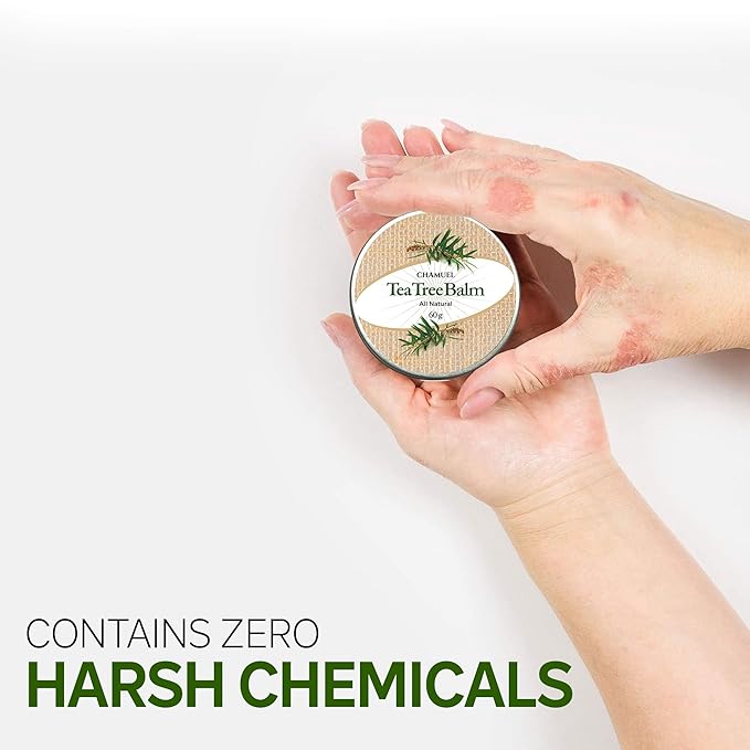Tea Tree Oil Balm -100% All Natural | Great Cream for Soothing Irritations like Rashes, Insect Bites, Folliculitis, Acne, Itches, Dry Heels, Cuticles, Saddle Sores and more!-VivaGrace Women