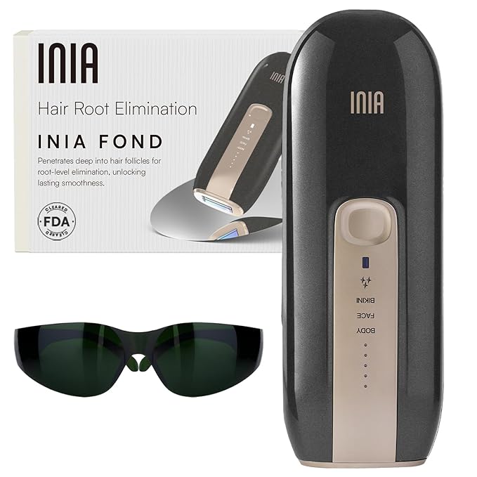 Laser Hair Removal Device for Women and Men, INIA Fond Hair Remover with Long-Lasting in Hair Reduction for Body&Face, Safe at-home Results for Armpits, Bikini and Legs-VivaGrace Women