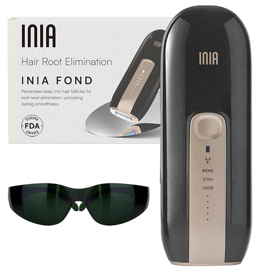 Laser Hair Removal Device for Women and Men, INIA Fond Hair Remover with Long-Lasting in Hair Reduction for Body&Face, Safe at-home Results for Armpits, Bikini and Legs-VivaGrace Women