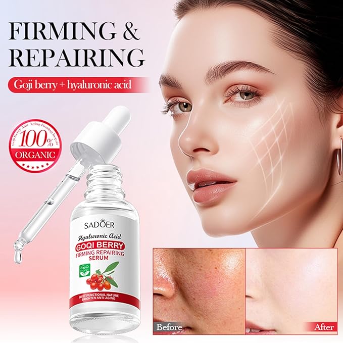 Goji Berry Skincare Sets, 6 In 1 Complete Facial Care Kit Antioxidant, Anti Aging Skin Care Set For Tighten, Lift & Reduce Wrinkles, Goji Berries Face Care Set For Women, Beauty Gift Set For Girls-VivaGrace Women