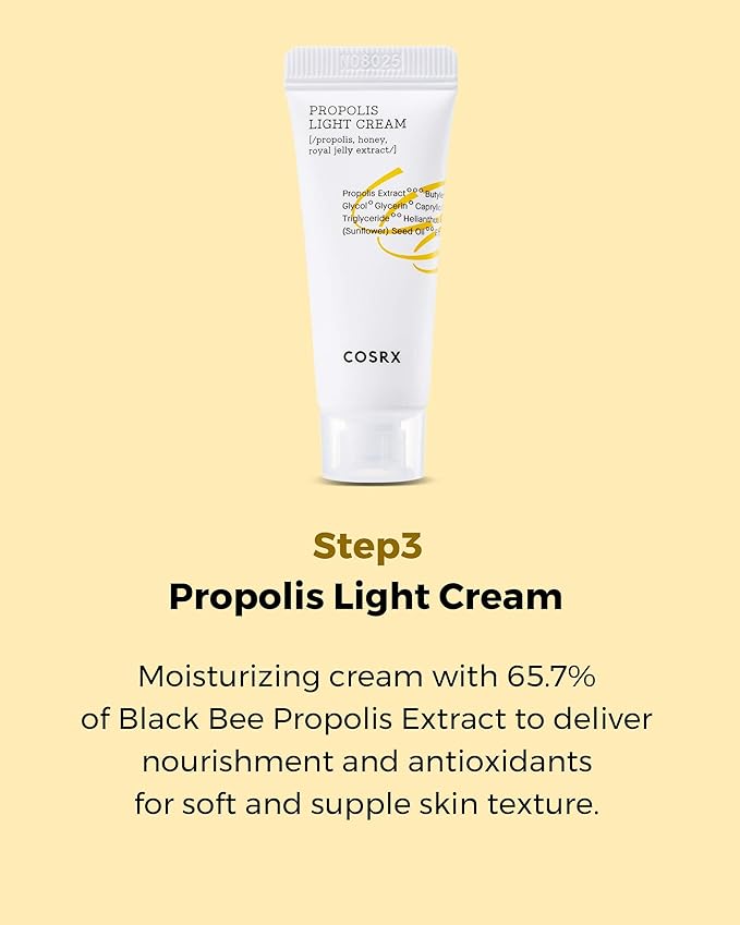 COSRX Honey Glow Kit | Facial Toner, Serum, Cream with Propolis Extract | Deep Moisture, Hydration, Nourishment | Travel Size Set, Gift Set, Korean Skincare, Not Tested on Animals, Paraben Free-VivaGrace Women