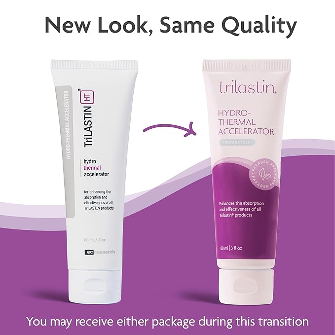 TriLASTIN Hydro-Thermal Accelerator - Moisturizer (3oz / 88ml) | Vitamin-Infused Skin Serum | Pregnancy and Postpartum Skin Care for Stretch Mark Prevention | Hypoallergenic and Paraben-Free Formula-VivaGrace Women