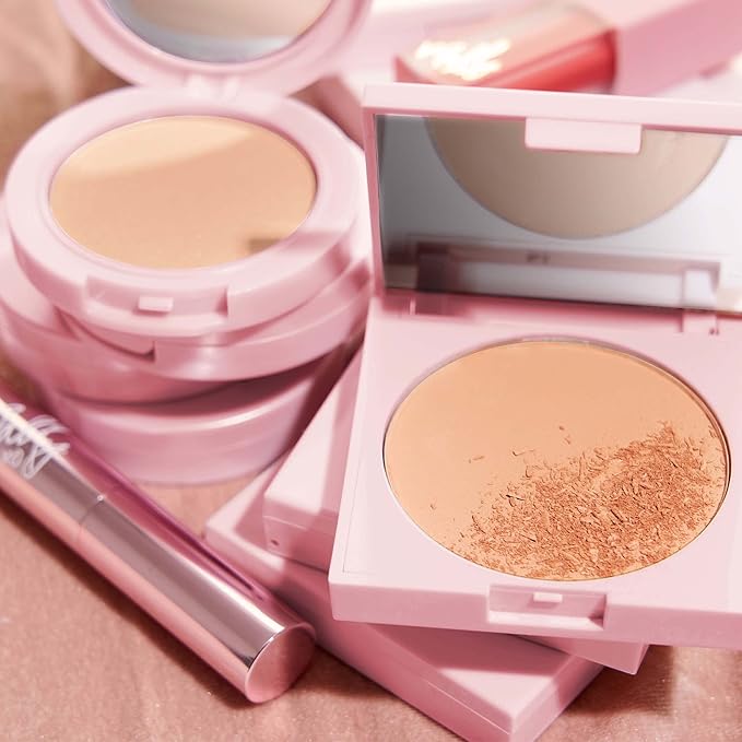 Mally Beauty The Anti-Powder Tinted Finishing Brightener, Light Mally Beauty The Anti-Powder Tinted Finishing Brightener Powder, Deep- Matte Finish, Brightens complexion and Blurs imperfections-VivaGrace Women