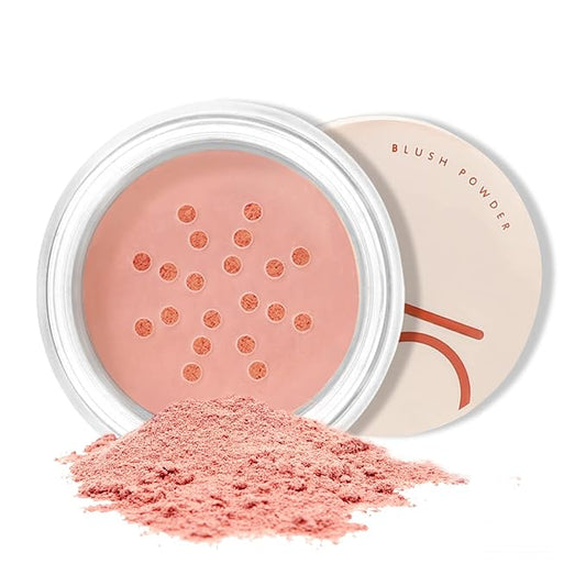 Boobeen Matte Blush Powder Makeup Loose Powder Face Blushes Single Color Blush Rouge Powder Natural Pink Blush for cheeks, Easily Blends, Smoothly with Satin Matte Look-VivaGrace Women
