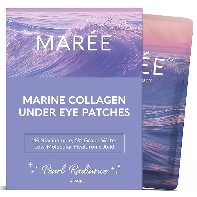 MAREE Violet Eye Gels - Marine Collagen and Grape Water Extract for Hydrated Skin-VivaGrace Women