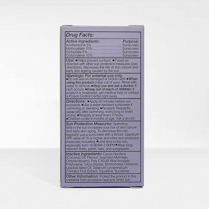 SPF50 Glow & Go Lip Oil: Lip Oil with SPF, Moisturizes and Protects Lips, 4.5ml in Coconut-VivaGrace Women