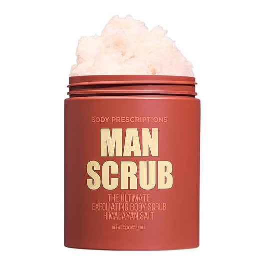 Body Prescriptions Men’s Exfoliating Body Scrub – Ultimate Skin Cleansing Wash in Jar with Twist-Top Lid, For All Skin Types, 21 Ounce (Pack of 1), Himalayan Salt-VivaGrace Women