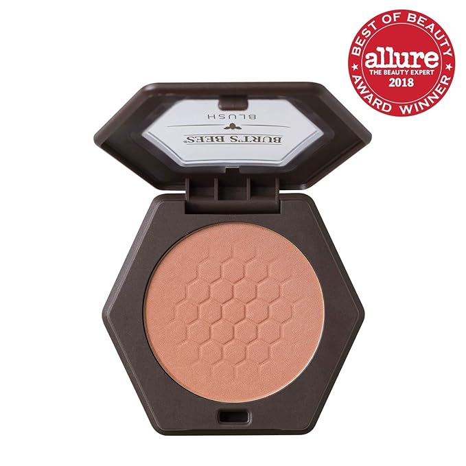 Burt’s Bees 100% Natural Blush with Vitamin E, Bare Peach - 0.19 Ounce-VivaGrace Women