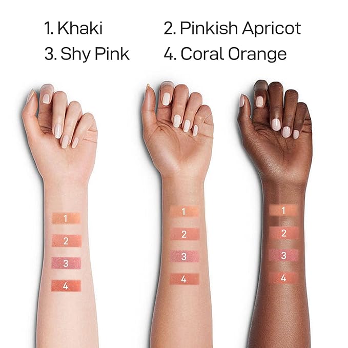Face Blush for Cheeks Waterproof Cream Blush makeup, Soft Face Blush Natural Makeup Lightweight & Natural Matte Finish Long Lasting Makeup Easy to Smudge and Apply Blushes for Beginne(Coral Orange)-VivaGrace Women